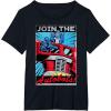 imageTransformers Optimus Prime Join The Autobots Retro Poster TShirt SmallBlack