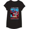 imageTransformers Optimus Prime Join The Autobots Retro Poster TShirt SmallBlack