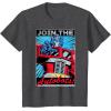 imageTransformers Optimus Prime Join The Autobots Retro Poster TShirt SmallDark Heather Grey
