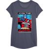 imageTransformers Optimus Prime Join The Autobots Retro Poster TShirt SmallHeather Blue
