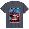 imageTransformers Optimus Prime Join The Autobots Retro Poster TShirt SmallHeather Blue
