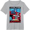 imageTransformers Optimus Prime Join The Autobots Retro Poster TShirt SmallHeather Grey