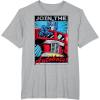 imageTransformers Optimus Prime Join The Autobots Retro Poster TShirt SmallHeather Grey