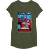 imageTransformers Optimus Prime Join The Autobots Retro Poster TShirt SmallOlive Green