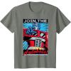 imageTransformers Optimus Prime Join The Autobots Retro Poster TShirt SmallOlive Heather