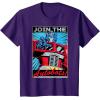 imageTransformers Optimus Prime Join The Autobots Retro Poster TShirt SmallPurple