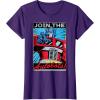 imageTransformers Optimus Prime Join The Autobots Retro Poster TShirt SmallPurple