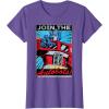 imageTransformers Optimus Prime Join The Autobots Retro Poster TShirt SmallPurple Heather