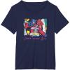 imageTransformers Optimus Prime Retro Fine Art Cubist Portrait TShirtNavy Blue