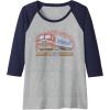 imageTransformers Optimus Prime Robot In Disguise Raglan Baseball TeeNavy BlueAthletic Heather