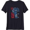 imageTransformers Optimus Prime Running Doodle Premium TriBlend TShirtNavy Blue