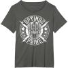 imageTransformers Optimus Prime Vintage Rock Lightning Logo TShirt SmallAsphalt Grey