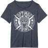 imageTransformers Optimus Prime Vintage Rock Lightning Logo TShirt SmallHeather Blue