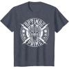 imageTransformers Optimus Prime Vintage Rock Lightning Logo TShirt SmallHeather Blue
