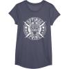 imageTransformers Optimus Prime Vintage Rock Lightning Logo TShirt SmallHeather Blue