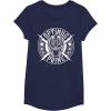 imageTransformers Optimus Prime Vintage Rock Lightning Logo TShirt SmallNavy Blue
