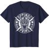 imageTransformers Optimus Prime Vintage Rock Lightning Logo TShirt SmallNavy Blue