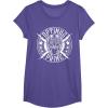 imageTransformers Optimus Prime Vintage Rock Lightning Logo TShirt SmallPurple Heather