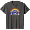 imageTransformers Pride Rainbow Faces TShirtAsphalt Grey