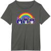 imageTransformers Pride Rainbow Faces TShirtAsphalt Grey