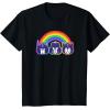 imageTransformers Pride Rainbow Faces TShirtBlack