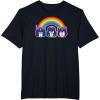 imageTransformers Pride Rainbow Faces TShirtBlack
