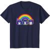 imageTransformers Pride Rainbow Faces TShirtNavy Blue