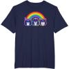 imageTransformers Pride Rainbow Faces TShirtNavy Blue