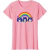 imageTransformers Pride Rainbow Faces TShirtPink