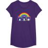 imageTransformers Pride Rainbow Faces TShirtPurple