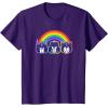 imageTransformers Pride Rainbow Faces TShirtPurple