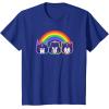 imageTransformers Pride Rainbow Faces TShirtRoyal Blue