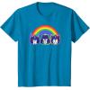 imageTransformers Pride Rainbow Faces TShirtSapphire Blue