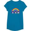 imageTransformers Pride Rainbow Faces TShirtSapphire Blue