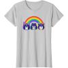 imageTransformers Pride Rainbow Faces TShirtSilver Grey