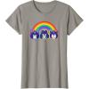 imageTransformers Pride Rainbow Faces TShirtSlate Grey