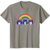 imageTransformers Pride Rainbow Faces TShirtSlate Grey