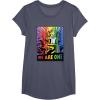 imageTransformers Pride Rainbow Optimus Prime We Are One TShirtHeather Blue