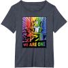 imageTransformers Pride Rainbow Optimus Prime We Are One TShirtHeather Blue