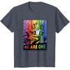 imageTransformers Pride Rainbow Optimus Prime We Are One TShirtHeather Blue