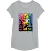 imageTransformers Pride Rainbow Optimus Prime We Are One TShirtHeather Grey