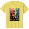imageTransformers Pride Rainbow Optimus Prime We Are One TShirtLemon Yellow