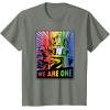 imageTransformers Pride Rainbow Optimus Prime We Are One TShirtOlive Heather