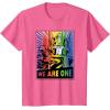 imageTransformers Pride Rainbow Optimus Prime We Are One TShirtPink Heather