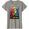 imageTransformers Pride Rainbow Optimus Prime We Are One TShirtSlate Grey
