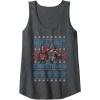 imageTransformers Roll Out Christmas Knit Style Tank TopDark Heather Grey