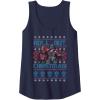 imageTransformers Roll Out Christmas Knit Style Tank TopNavy Blue