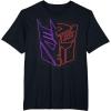 imageTransformers War For Cybertron Holographic Split Logo TShirtBlack