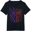 imageTransformers War For Cybertron Holographic Split Logo TShirtBlack