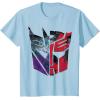 imageTransformers War for Cybertron Decepticon Autobot Split TShirtBaby Blue